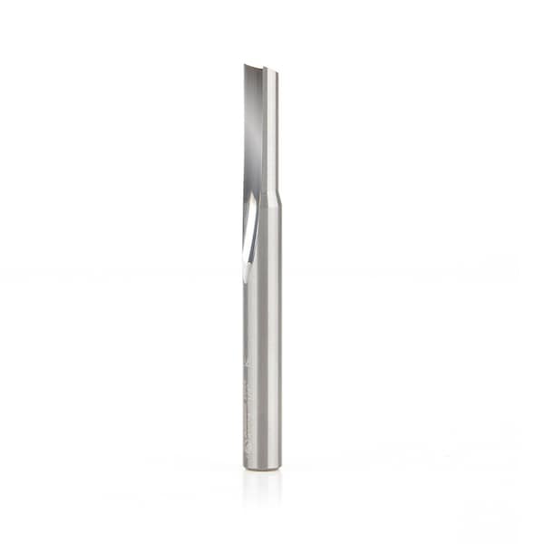 Amana 43534 Spiral O-Single Flute Straight Grind Aluminum Cutting 1/4 D x 3/4 CH x 1/4 Shank x 43534-AMANA - main